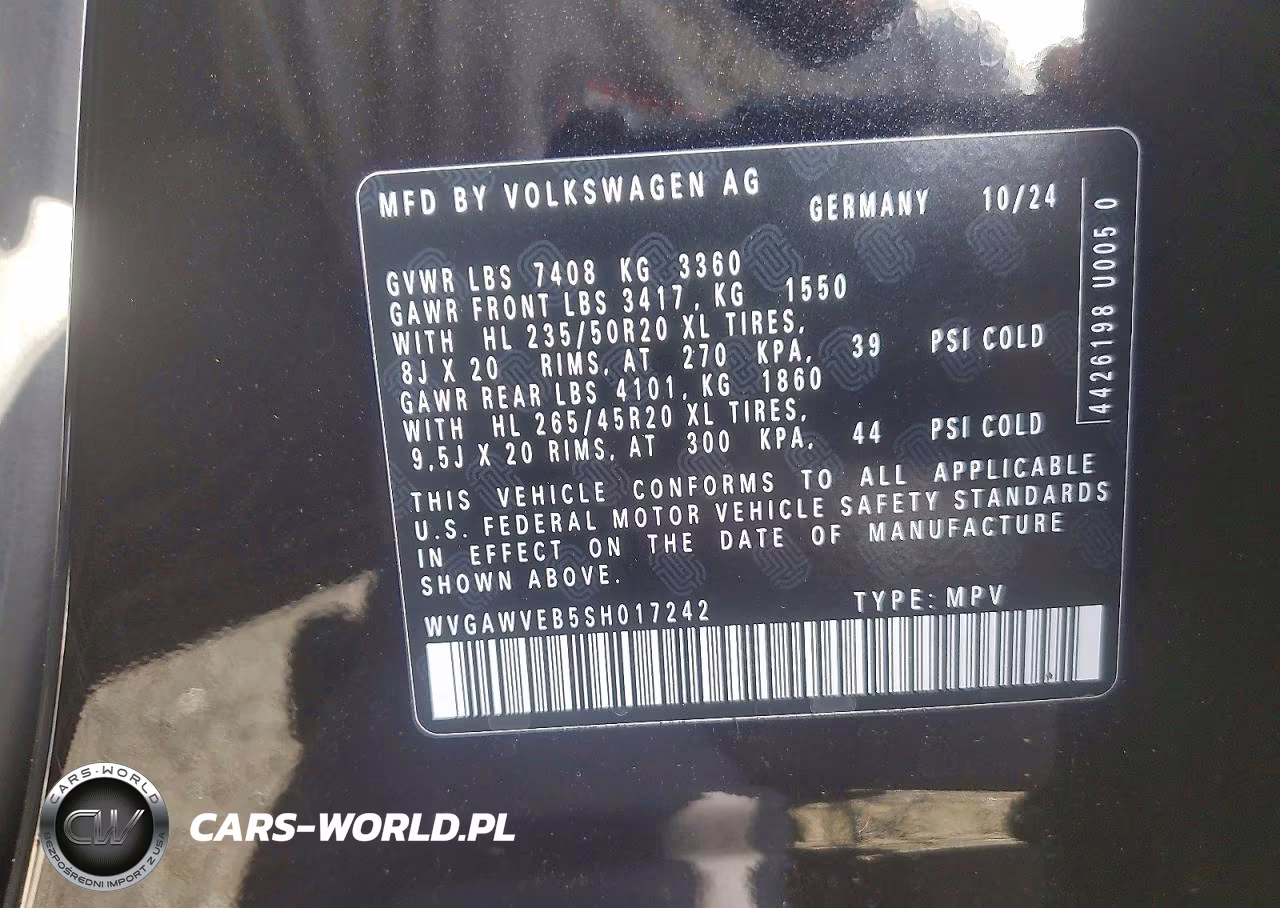2025 Volkswagen Id Buzz Pro S VIN:WVGAWVEB5SH017242 - 12