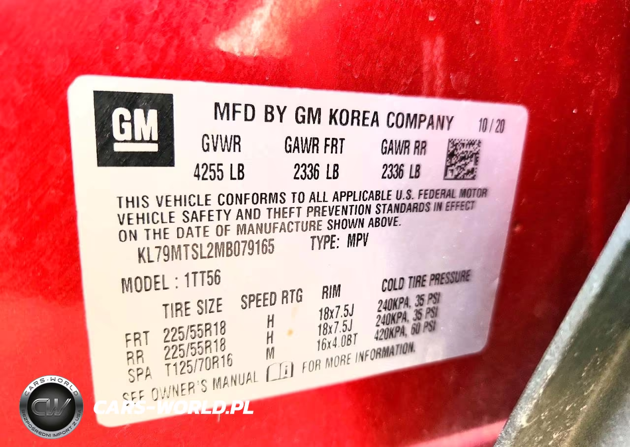 2021 Chevrolet Trailblazer Rs VIN:KL79MTSL2MB079165 - 13