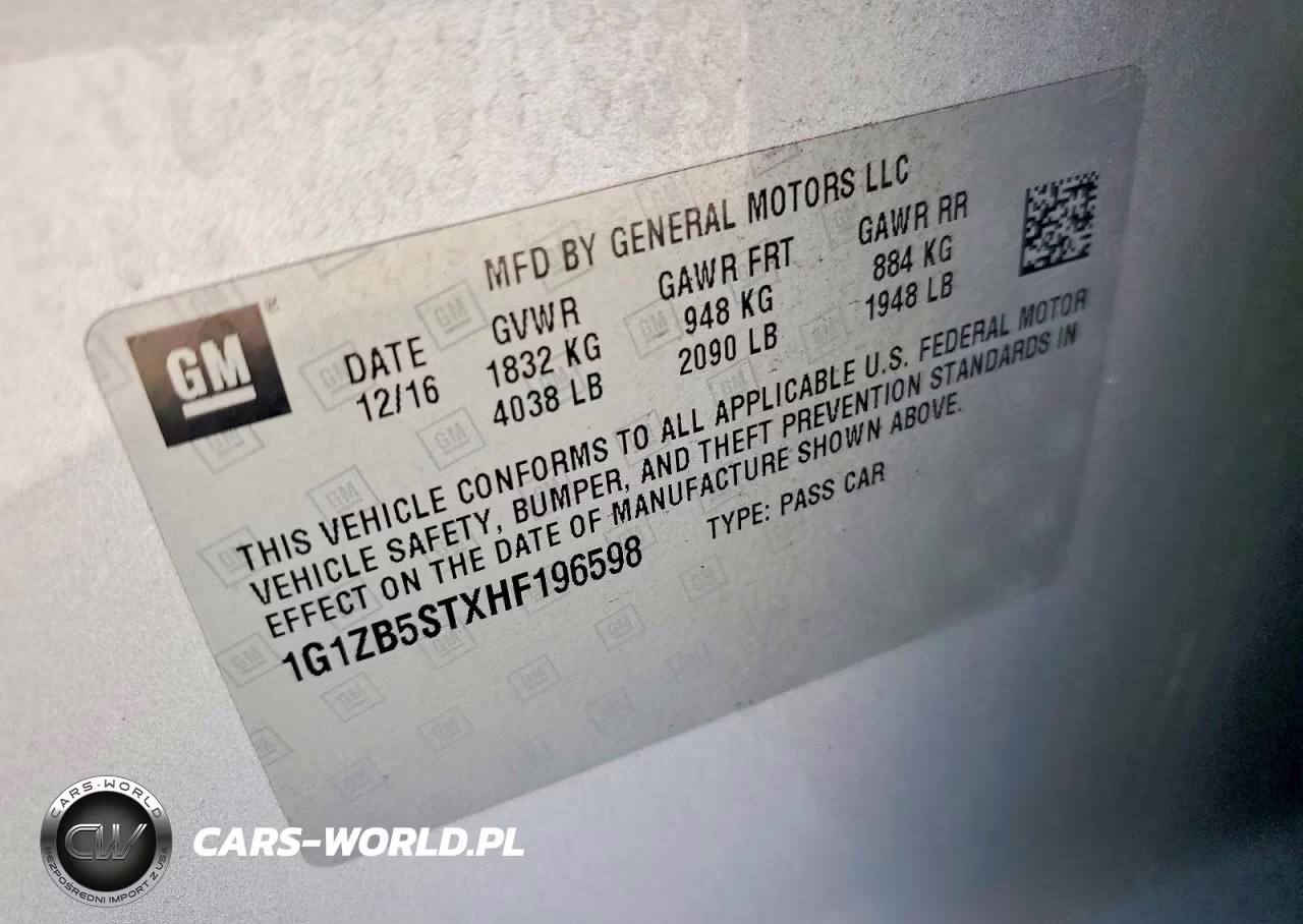 2017 Chevrolet Malibu Ls VIN:1G1ZB5STXHF196598 - 12