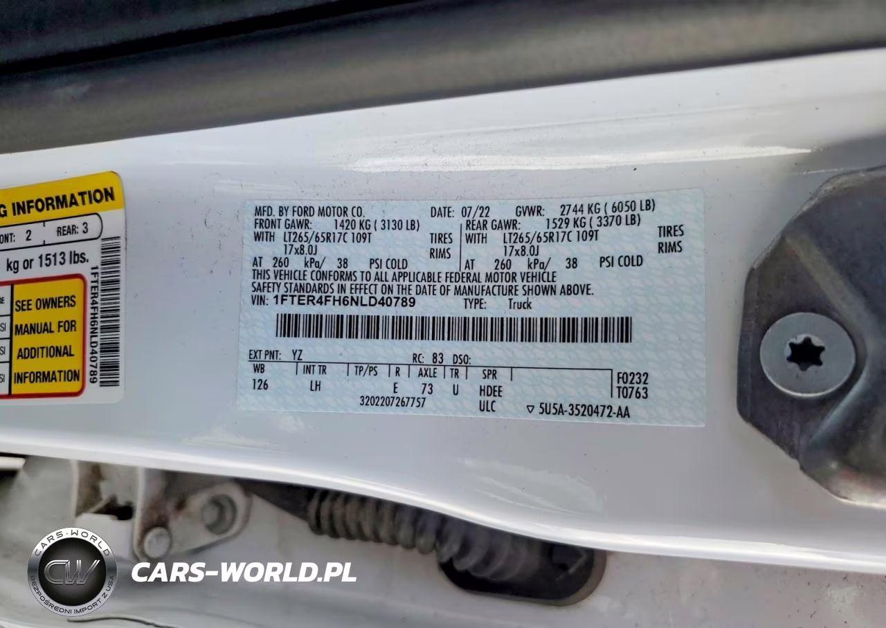2022 Ford Ranger Xl VIN:1FTER4FH6NLD40789 - 12
