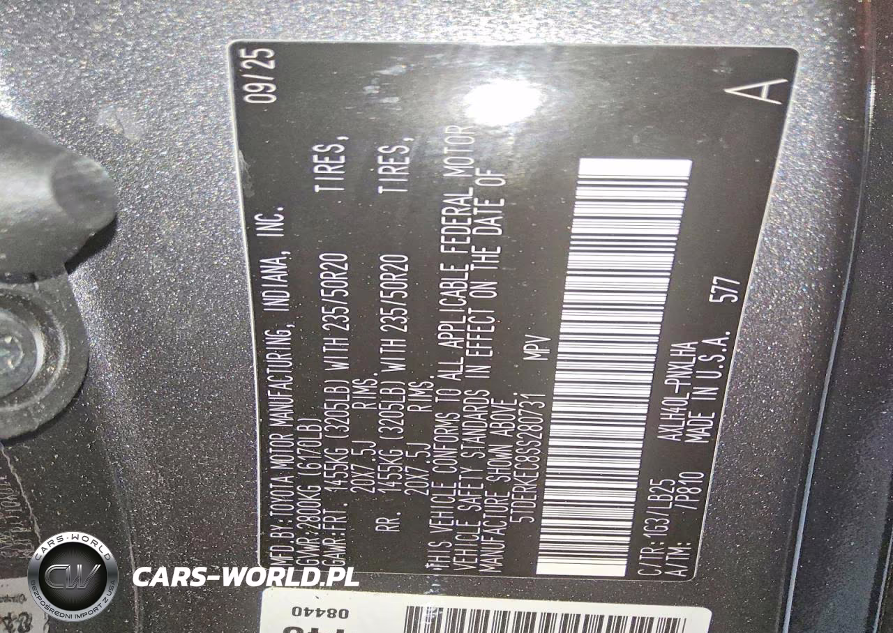 2025 Toyota Sienna Platinum 7-Passenger VIN:5TDERKEC8SS280731 - 14