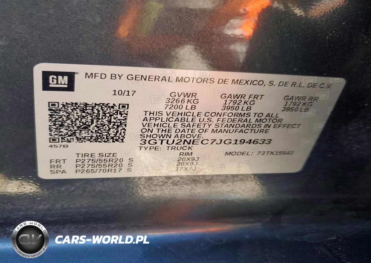 2018 GMC Sierra K1500 Slt VIN:3GTU2NEC7JG194633 - 12