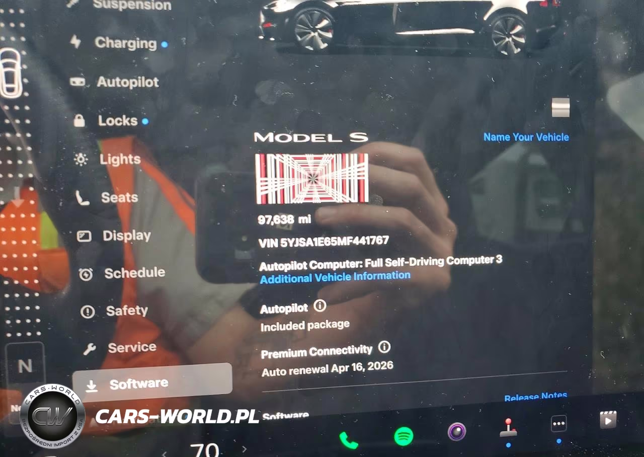 2021 Tesla Model S VIN:5YJSA1E65MF441767 - 9