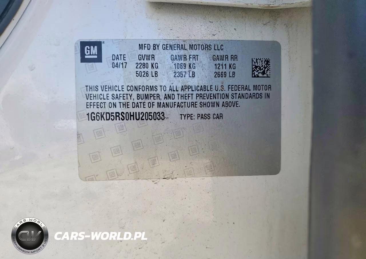 2017 Cadillac Ct6 Luxury VIN:1G6KD5RS0HU205033 - 12