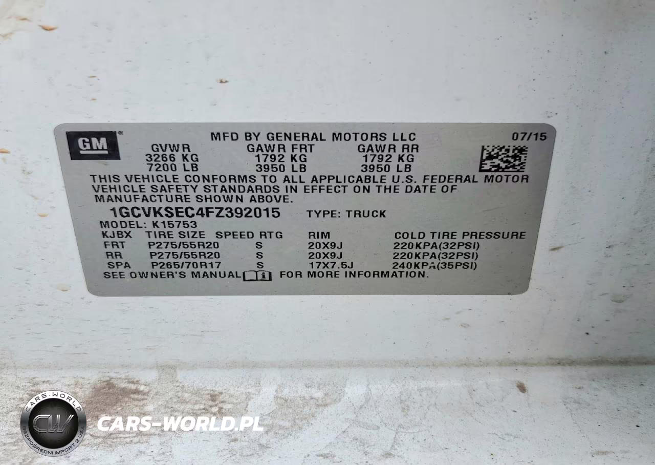 2015 Chevrolet Silverado K1500 Ltz VIN:1GCVKSEC4FZ392015 - 14
