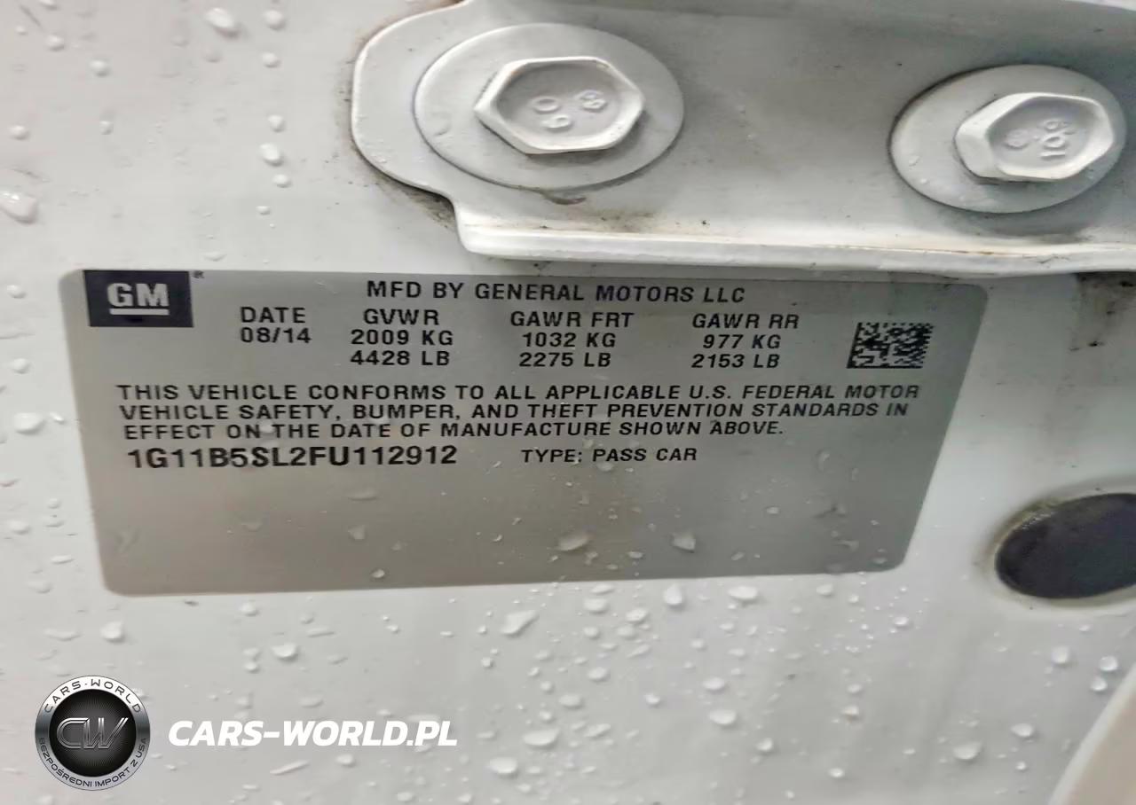 2015 Chevrolet Malibu Ls VIN:1G11B5SL2FU112912 - 12