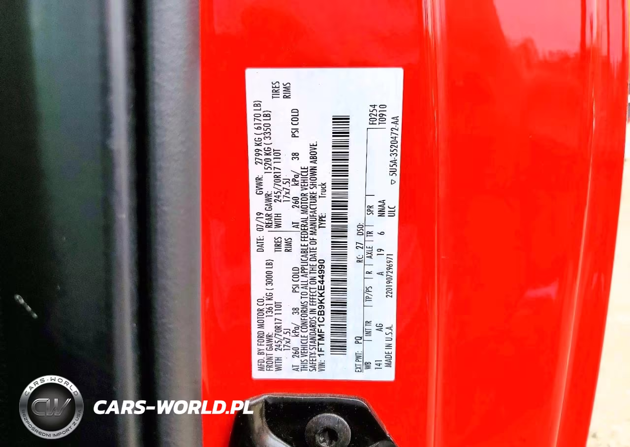 2019 Ford F150 VIN:1FTMF1CB9KKE44990 - 12