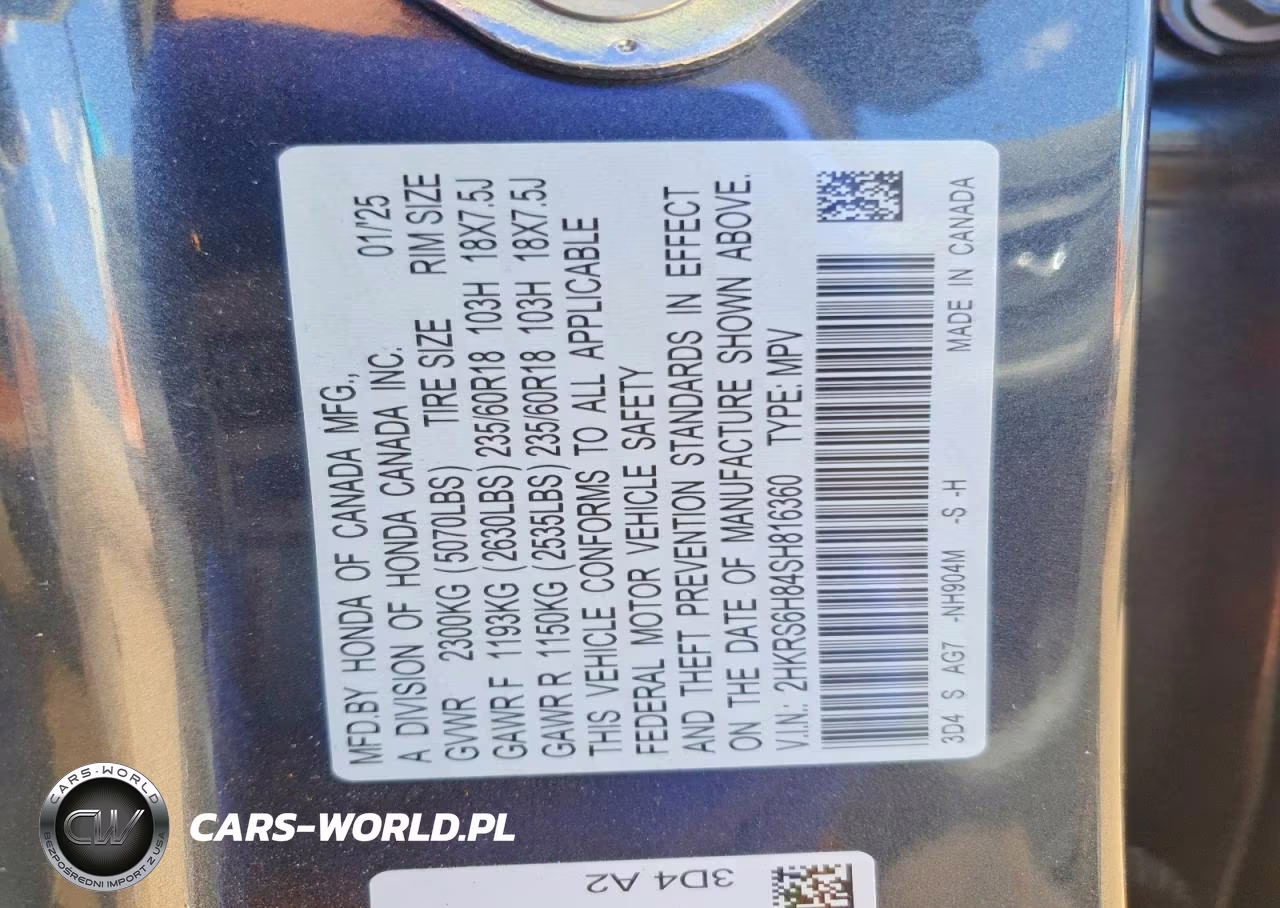 2025 Honda Cr-V Sport-L VIN:2HKRS6H84SH816360 - 12