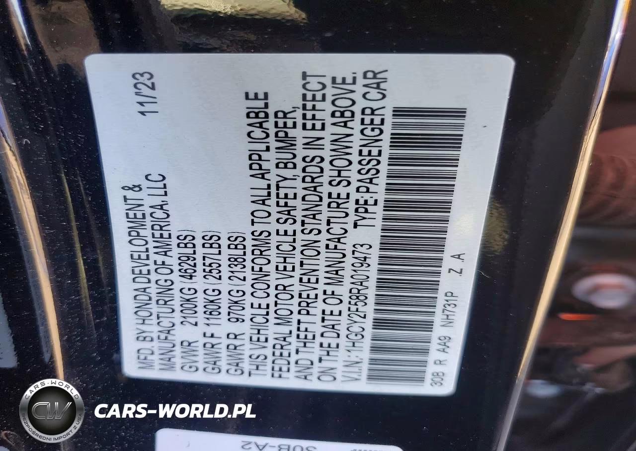 2024 Honda Accord Hybrid Sport VIN:1HGCY2F58RA019473 - 12