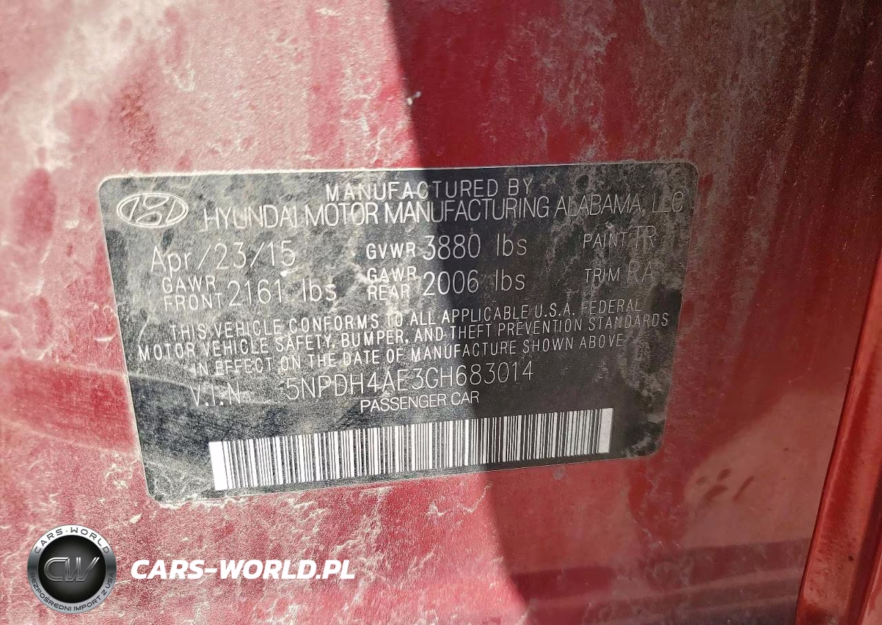 2016 Hyundai Elantra Se VIN:5NPDH4AE3GH683014 - 12