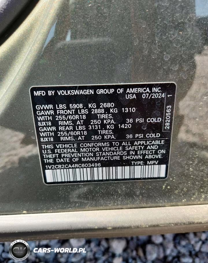 2024 Volkswagen Atlas Peak Edition Se VIN:1V2CR2CA4RC603496 - 13