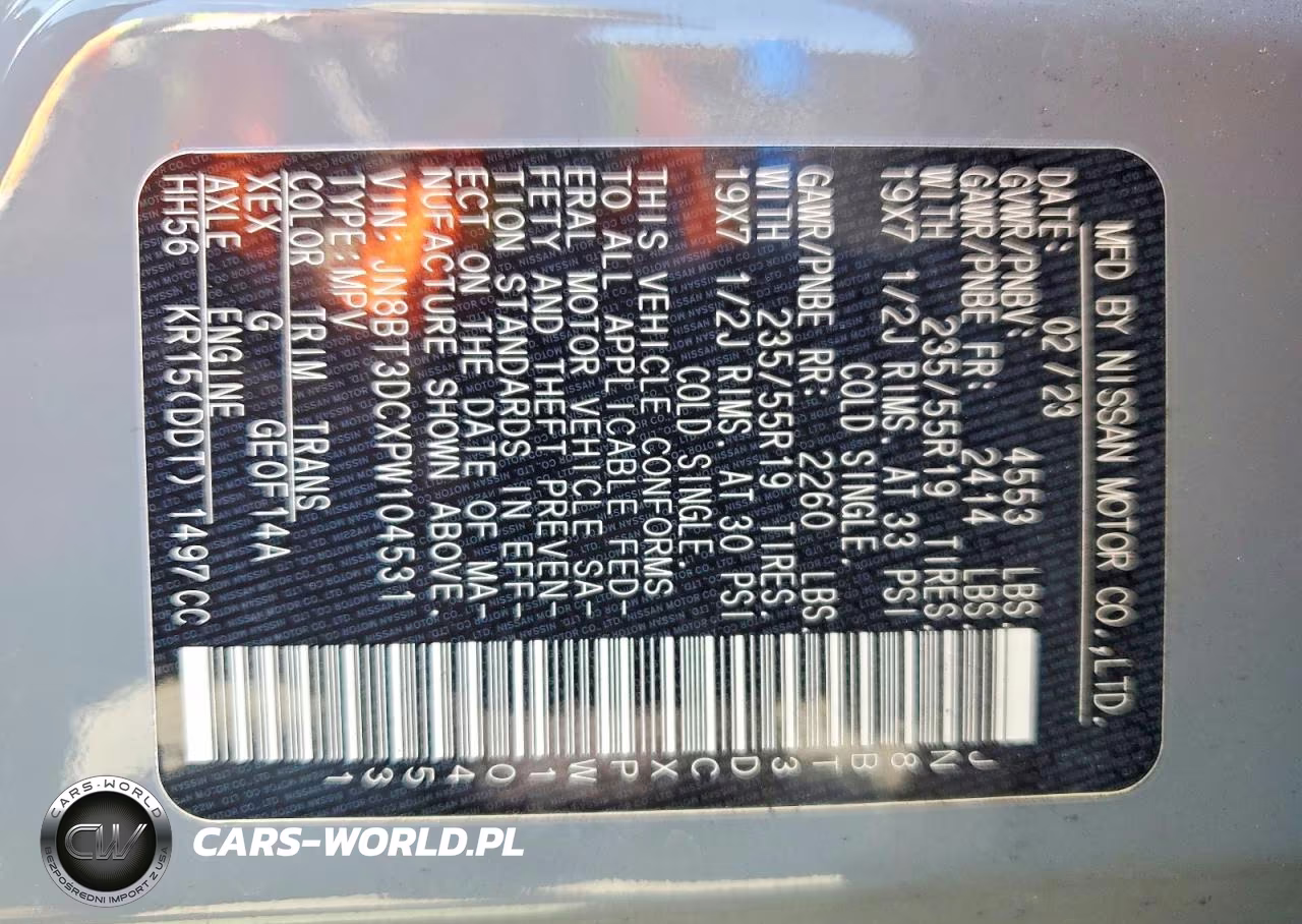 2023 Nissan Rogue Platinum VIN:JN8BT3DCXPW104531 - 14