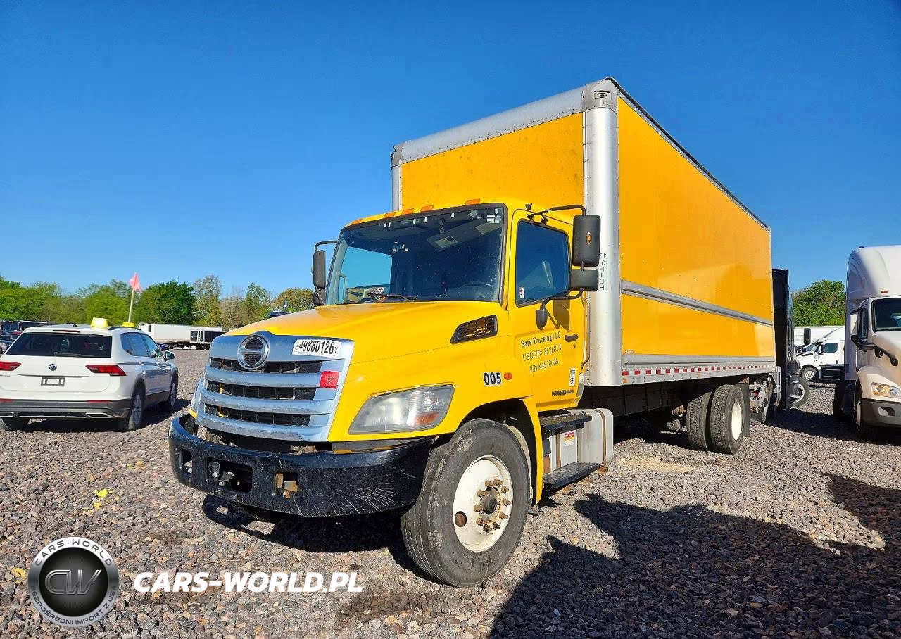 2019 Hino 258-268 Box Truck VIN:5PVNJ8JV1K4S70636 - 2