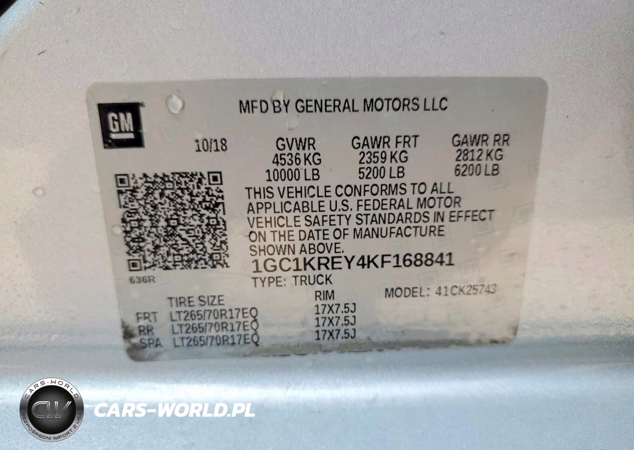 2019 Chevrolet Silverado K2500 Heavy Duty VIN:1GC1KREY4KF168841 - 12