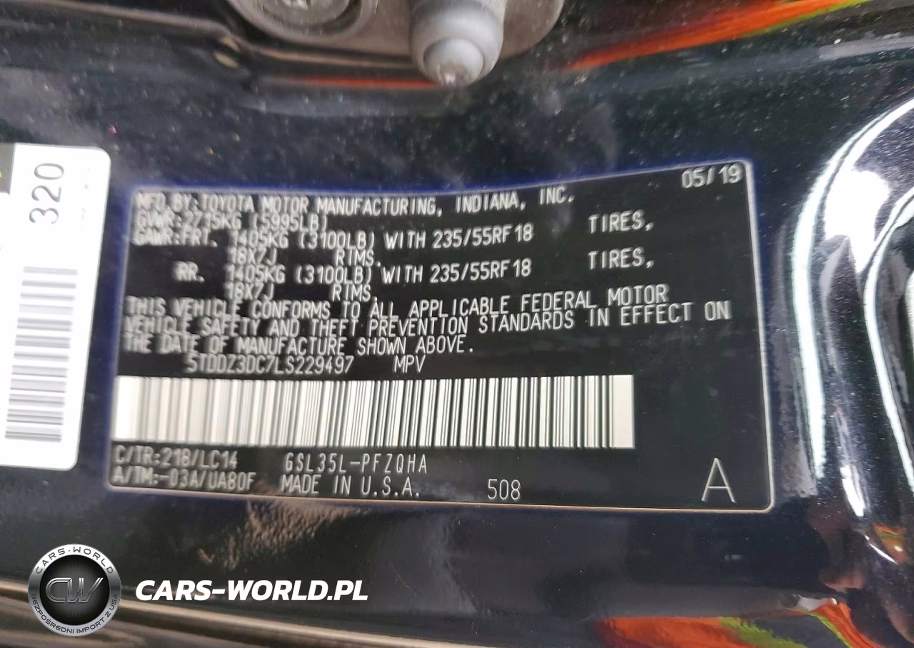 2020 Toyota Sienna Xle 7-Passenger VIN:5TDDZ3DC7LS229497 - 13