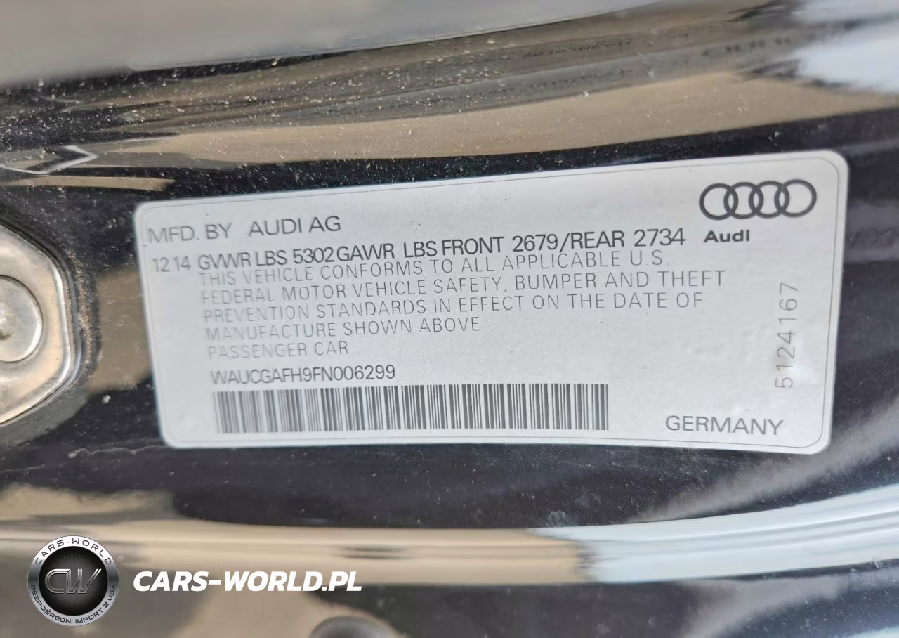 2015 Audi S5 Premium Plus VIN:WAUCGAFH9FN006299 - 12