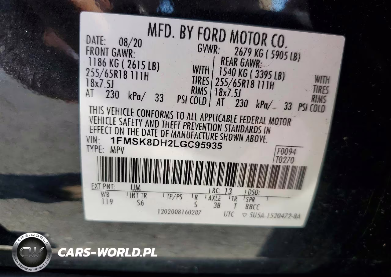 2020 Ford Explorer Xlt VIN:1FMSK8DH2LGC95935 - 13