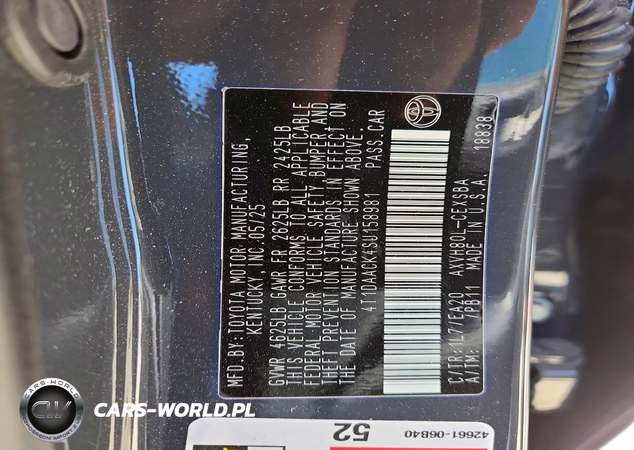 2025 Toyota Camry Se VIN:4T1DAACK4SU158981 - 12