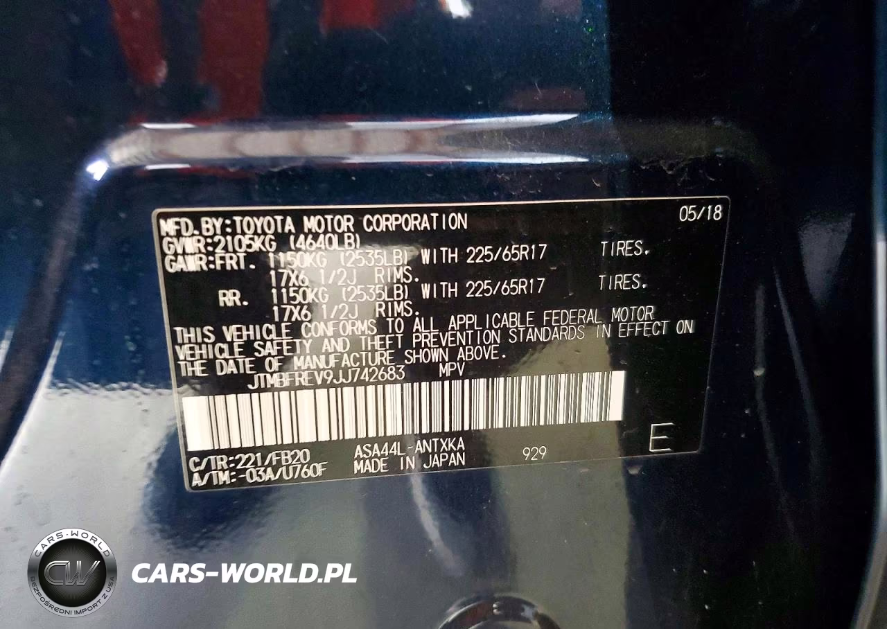 2018 Toyota Rav4 Le VIN:JTMBFREV9JJ742683 - 13
