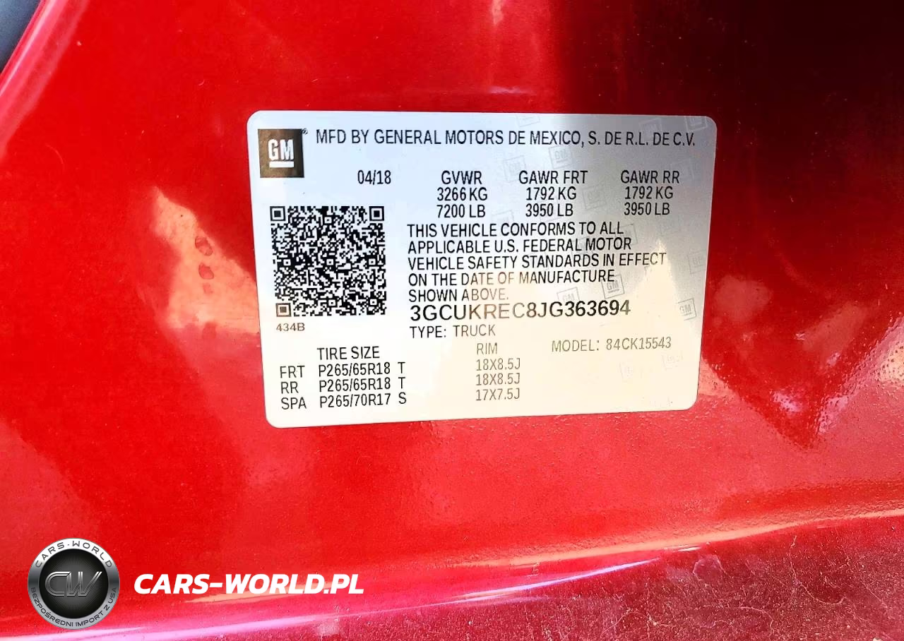 2018 Chevrolet Silverado K1500 Lt VIN:3GCUKREC8JG363694 - 12