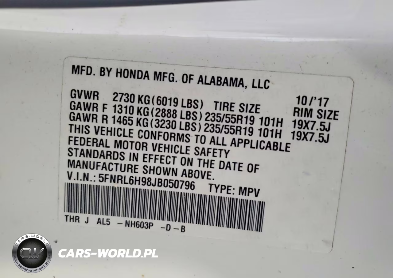 2018 Honda Odyssey Elite VIN:5FNRL6H98JB050796 - 13