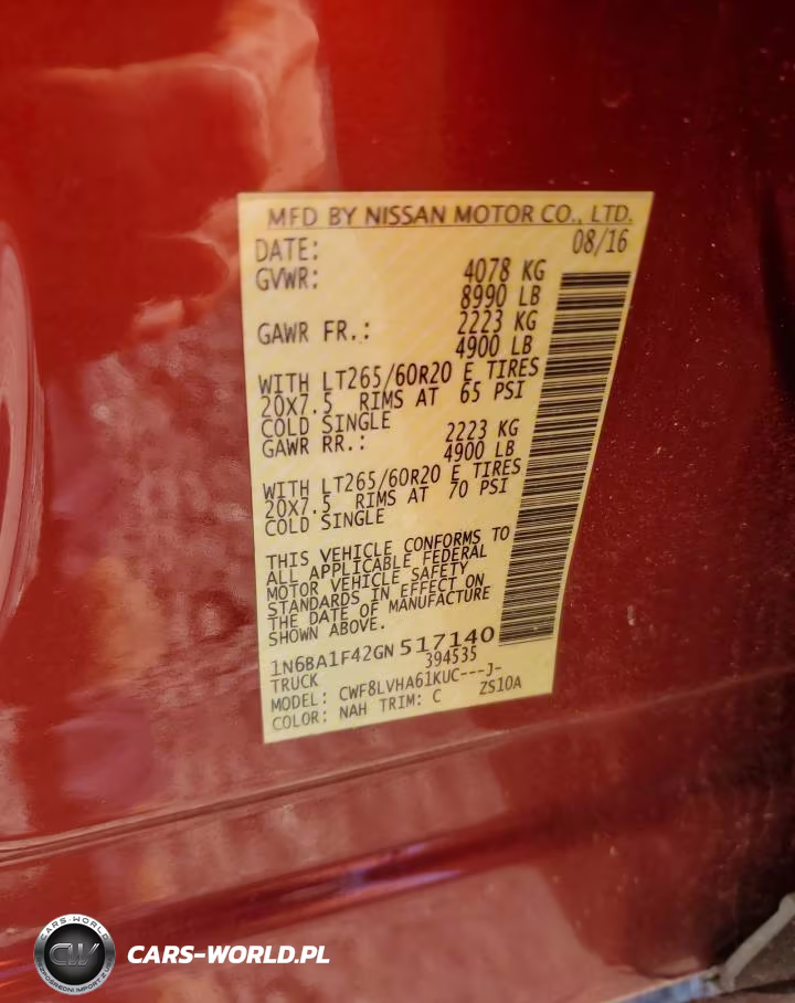 2016 Nissan Titan Xd Sl VIN:1N6BA1F42GN517140 - 12