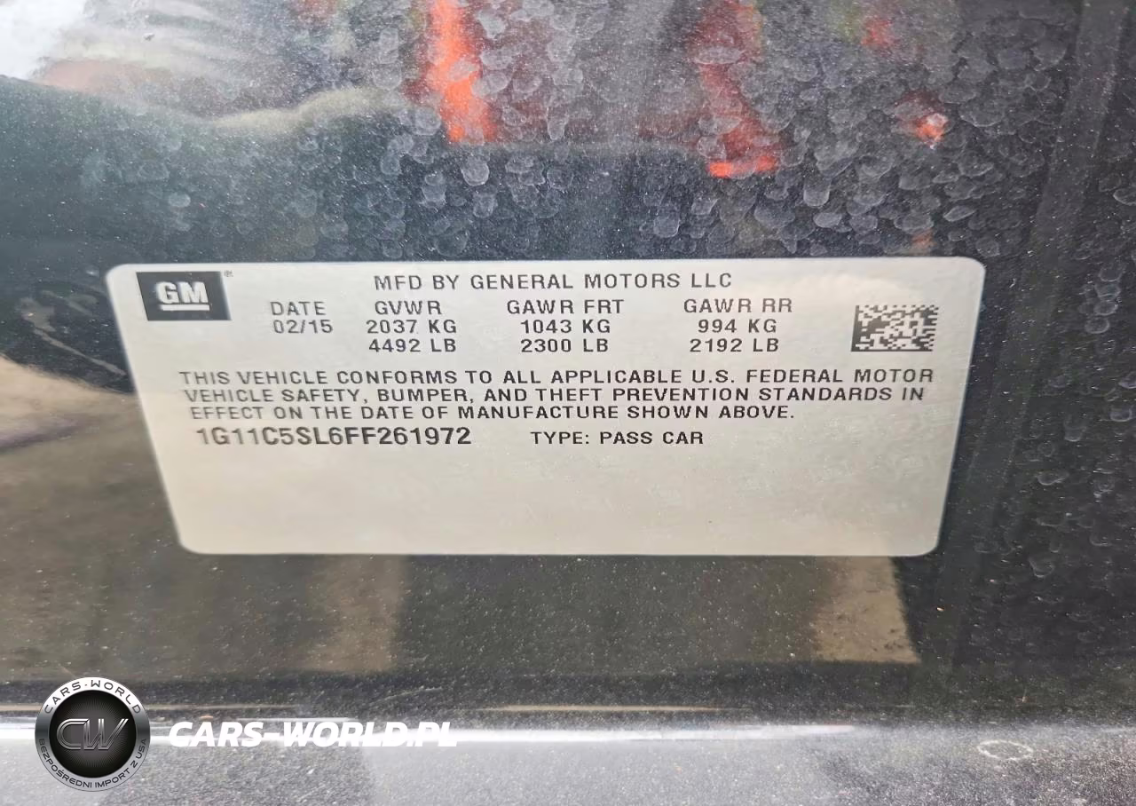2015 Chevrolet Malibu 1Lt VIN:1G11C5SL6FF261972 - 13
