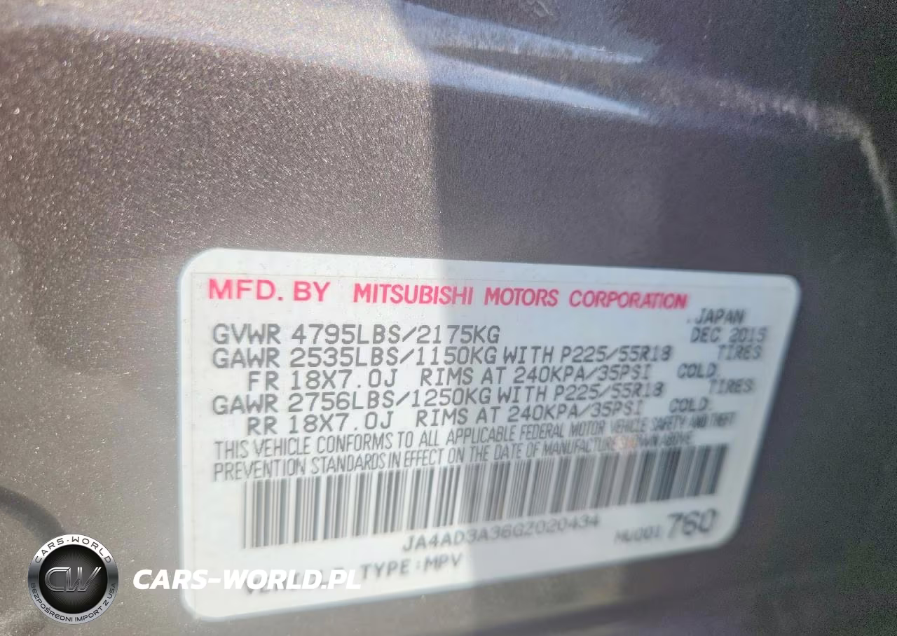 2016 Mitsubishi Outlander Se VIN:JA4AD3A36GZ020434 - 13