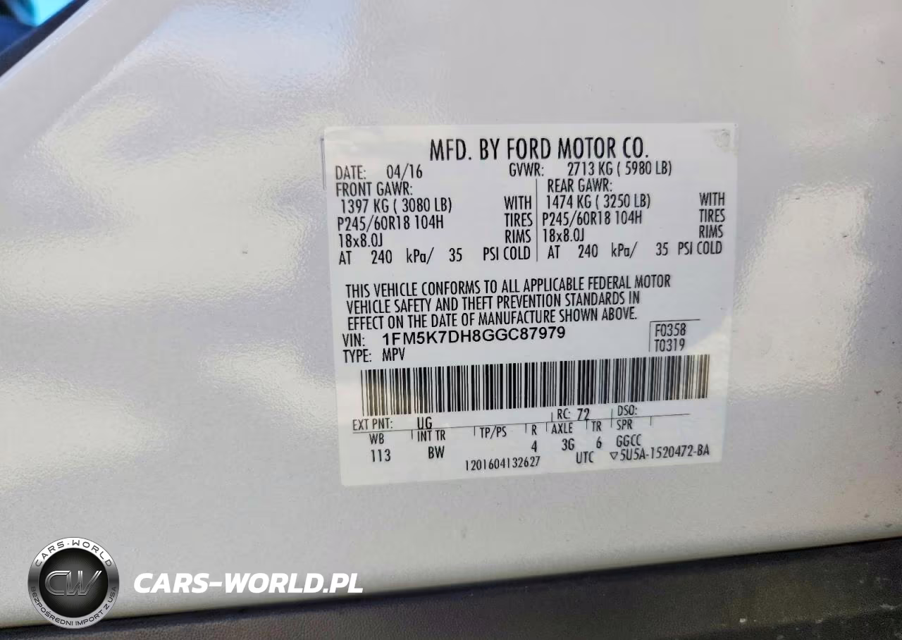 2016 Ford Explorer Xlt VIN:1FM5K7DH8GGC87979 - 13