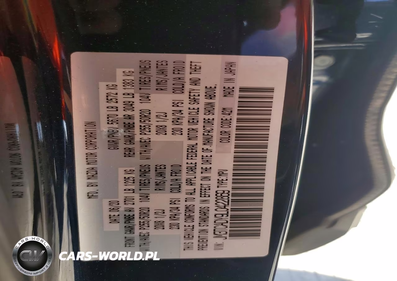 2020 Mazda Cx-9 Grand Touring VIN:JM3TCADY9L0422869 - 13