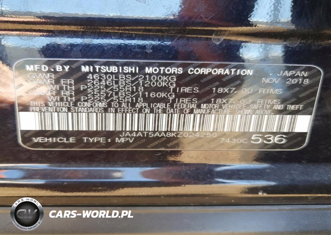 2019 Mitsubishi Eclipse Cross Se VIN:JA4AT5AA8KZ024250 - 12