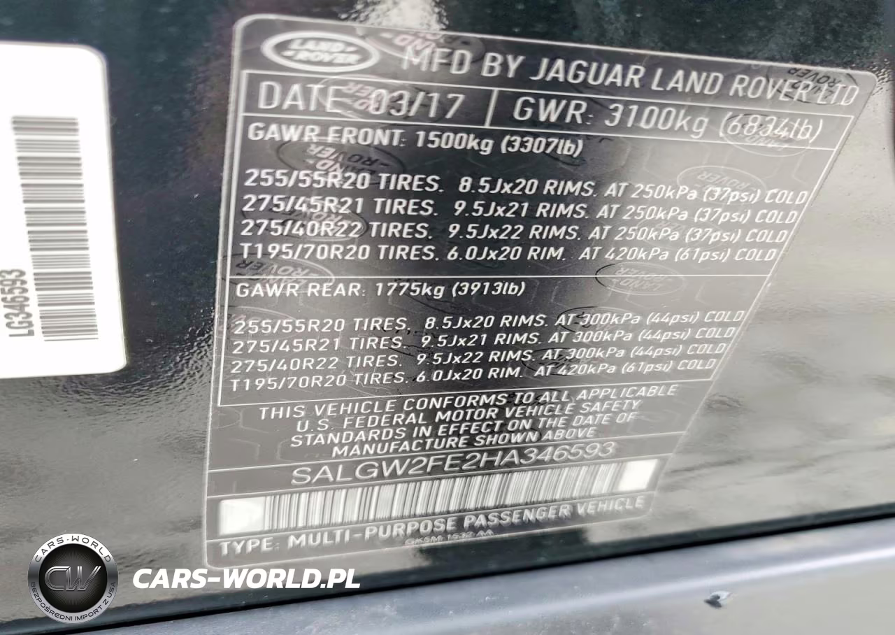 2017 Land Rover Range Rover Sv Autobiography VIN:SALGW2FE2HA346593 - 13
