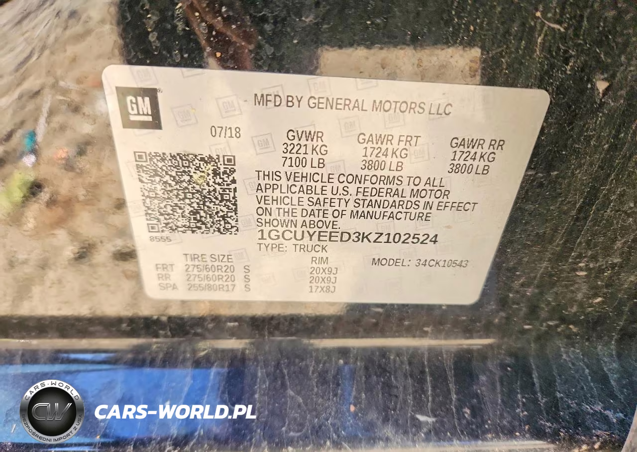 2019 Chevrolet Silverado K1500 Rst VIN:1GCUYEED3KZ102524 - 13