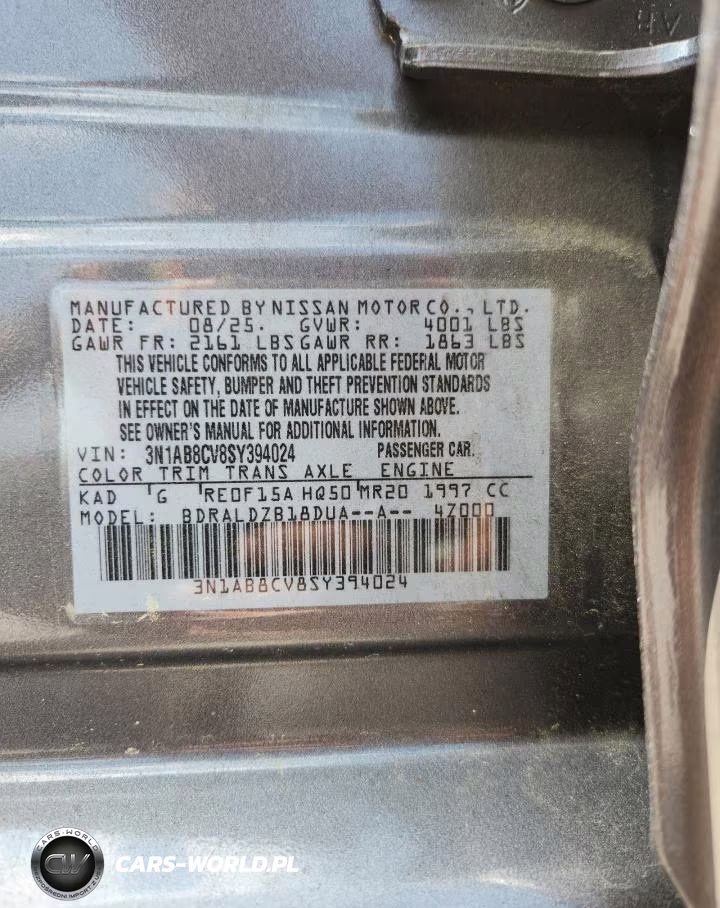 2025 Nissan Sentra Sv VIN:3N1AB8CV8SY394024 - 12
