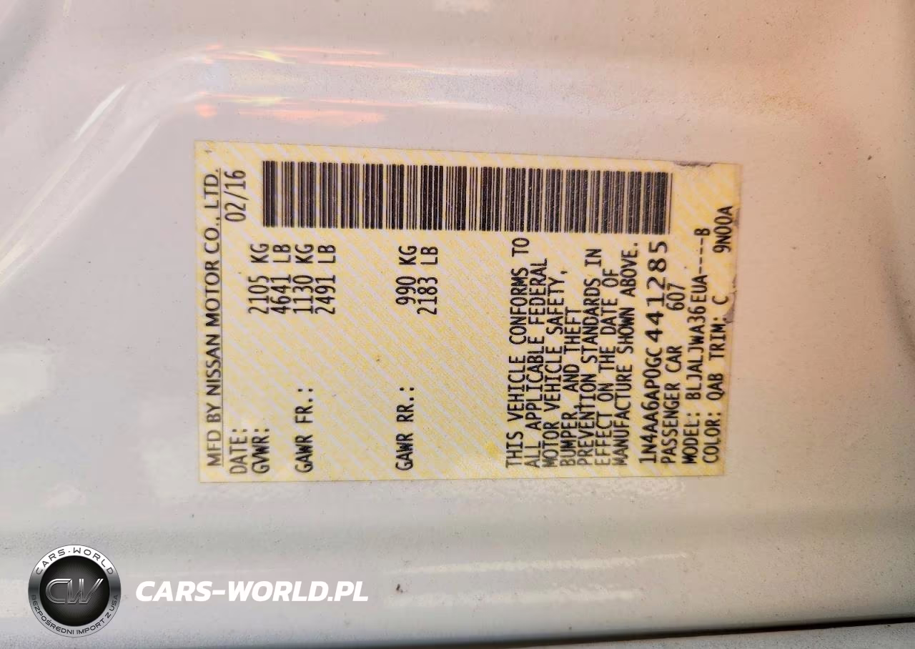 2016 Nissan Maxima 3.5 Sv VIN:1N4AA6AP0GC441285 - 12