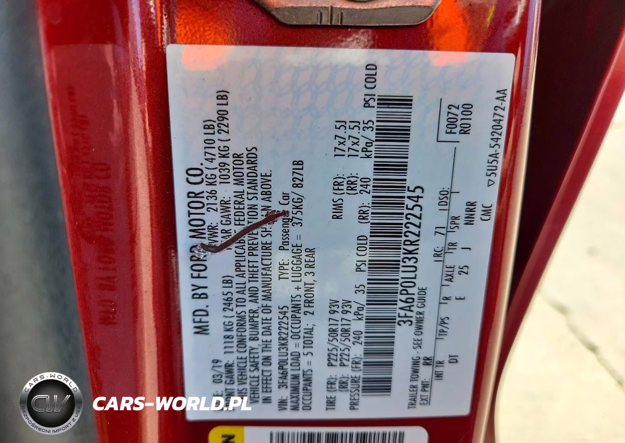2019 Ford Fusion Se VIN:3FA6P0LU3KR222545 - 12