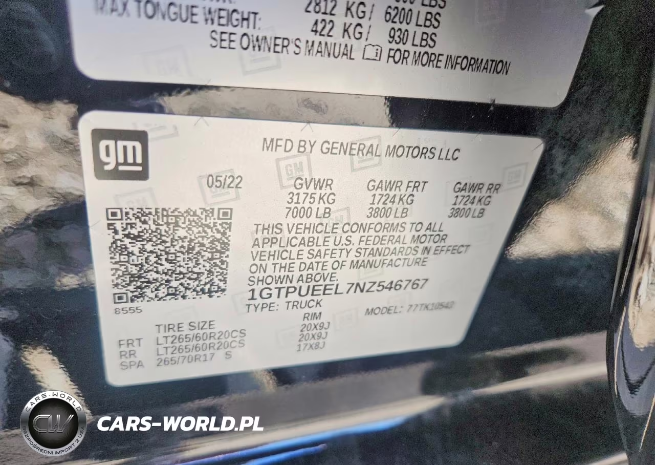 2022 GMC Sierra K1500 At4 VIN:1GTPUEEL7NZ546767 - 12