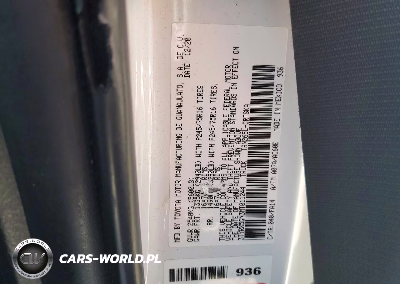 2021 Toyota Tacoma Sr VIN:3TYRX5GN3MT011244 - 13