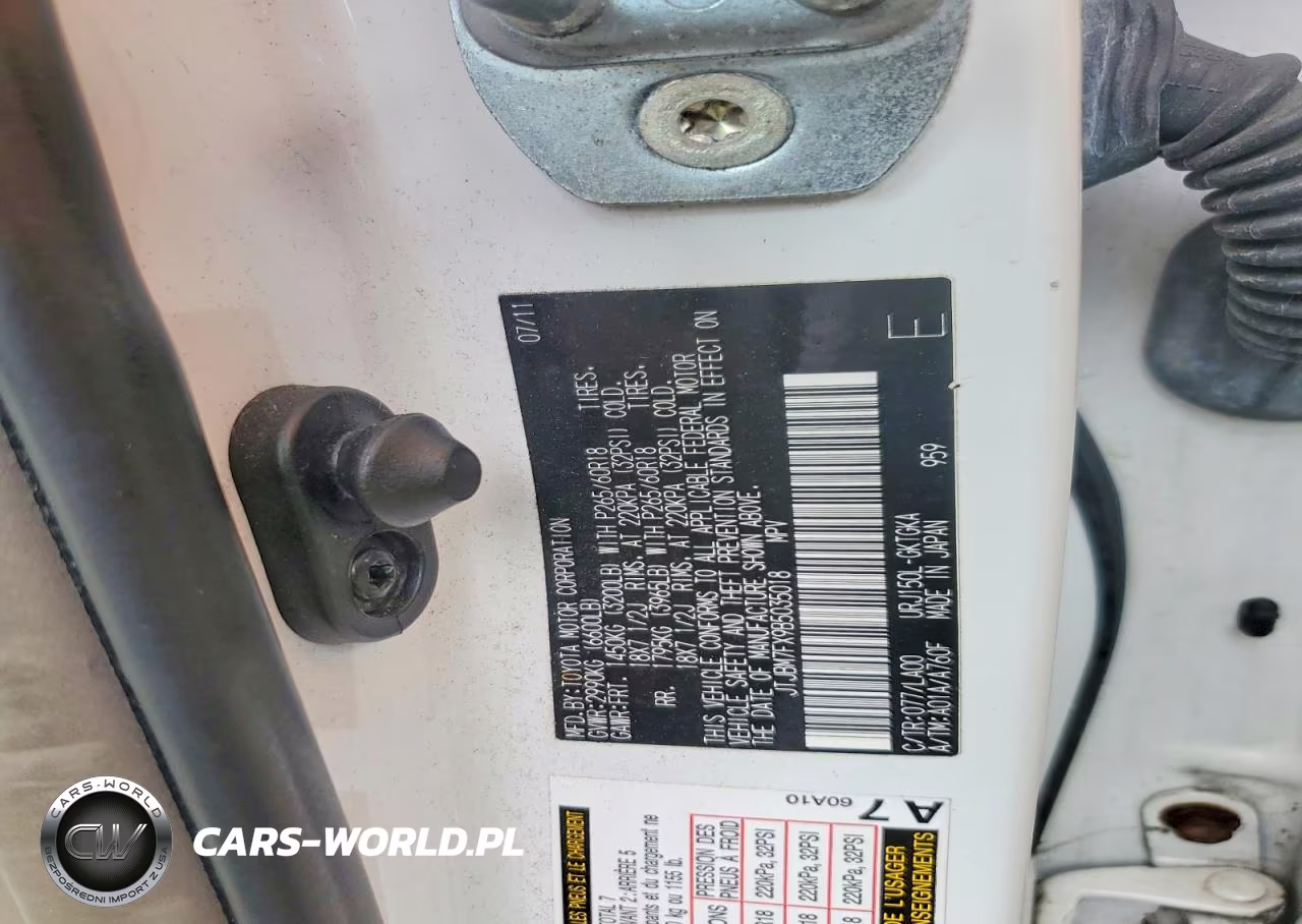 2011 Lexus Gx 460 VIN:JTJBM7FX9B5035018 - 12