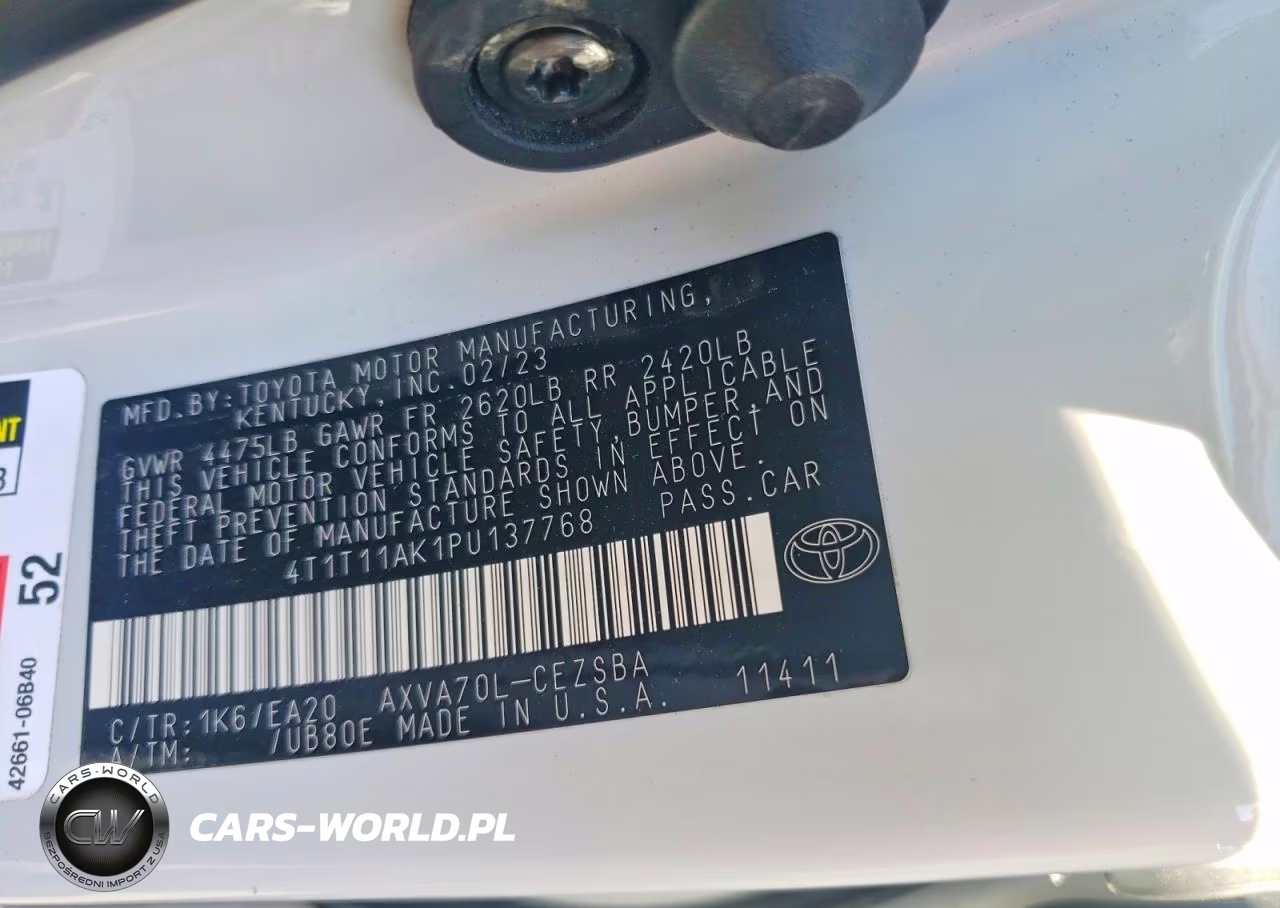 2023 Toyota Camry Se VIN:4T1T11AK1PU137768 - 12