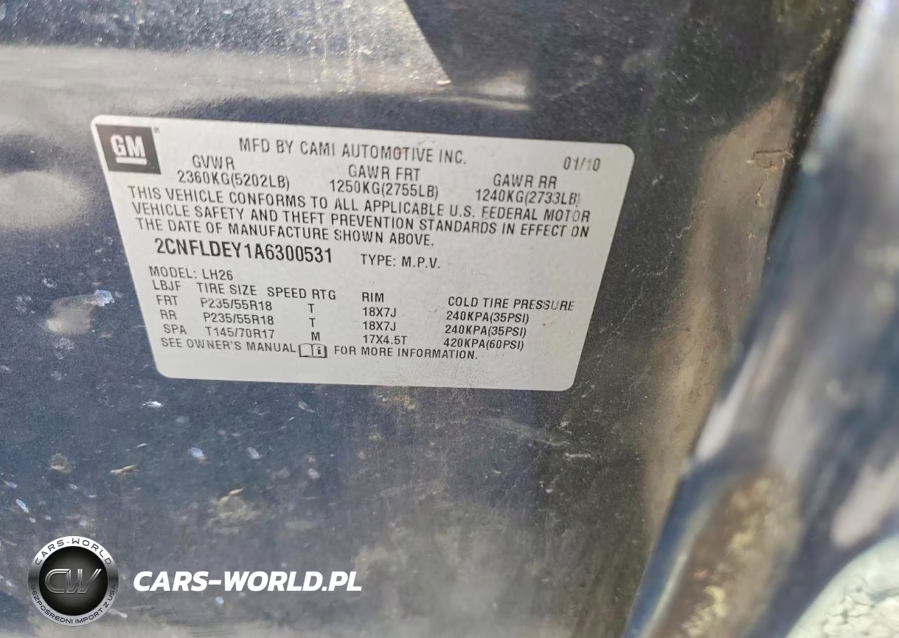 2010 Chevrolet Equinox Lt VIN:2CNFLDEY1A6300531 - 13