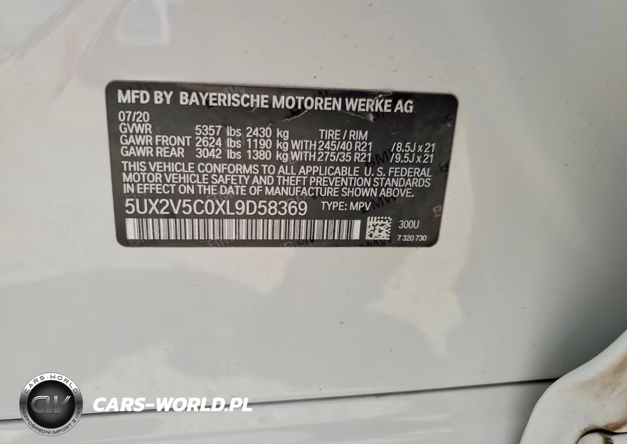 2020 BMW X4 xDrivem40I VIN:5UX2V5C0XL9D58369 - 12