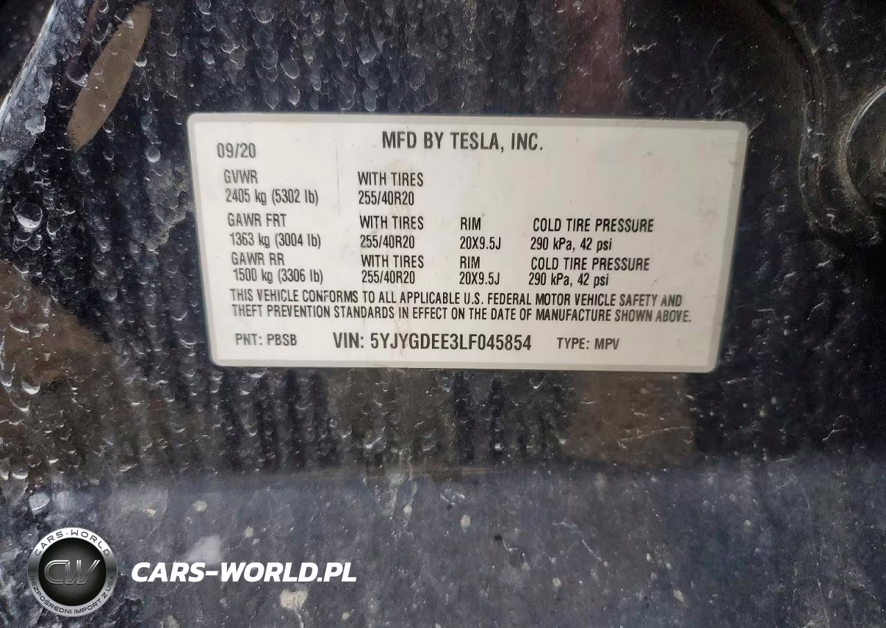 2020 Tesla Model Y VIN:5YJYGDEE3LF045854 - 12