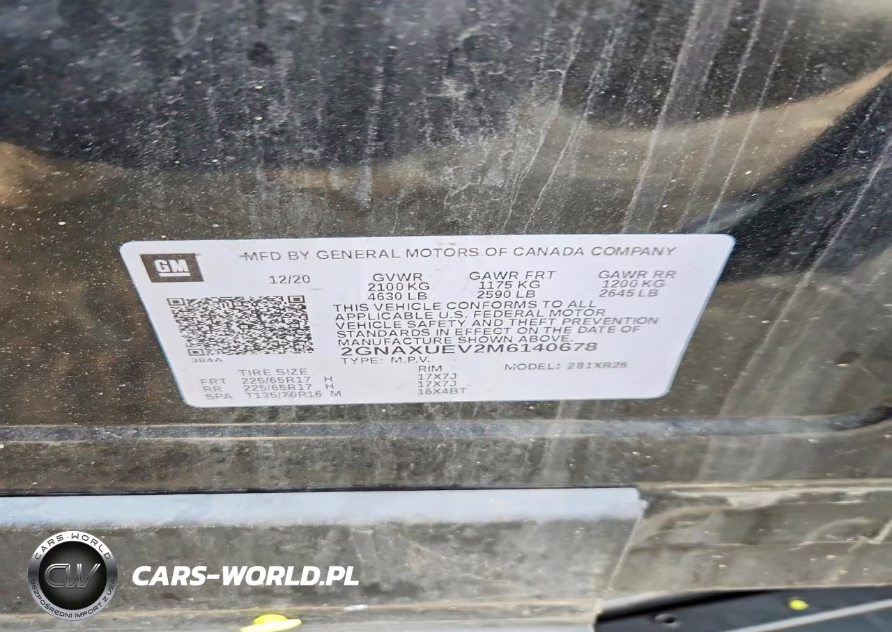 2021 Chevrolet Equinox Lt VIN:2GNAXUEV2M6140678 - 13
