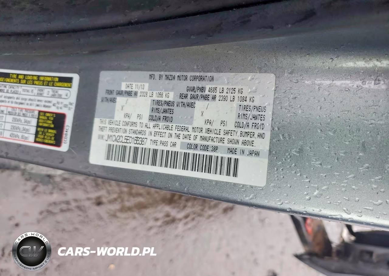 2014 Mazda 5 Touring VIN:JM1CW2CL5E0166387 - 13