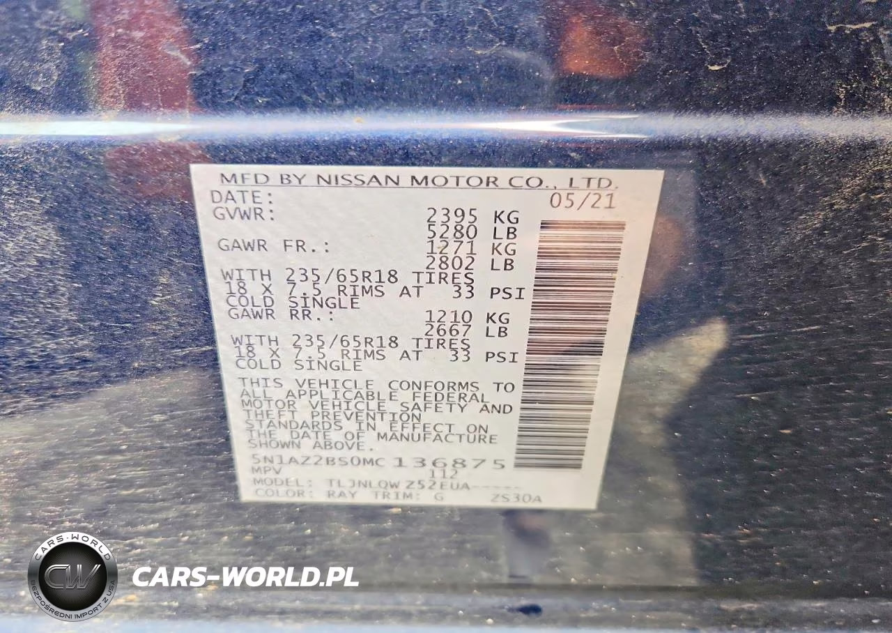 2021 Nissan Murano Sv VIN:5N1AZ2BS0MC136875 - 14
