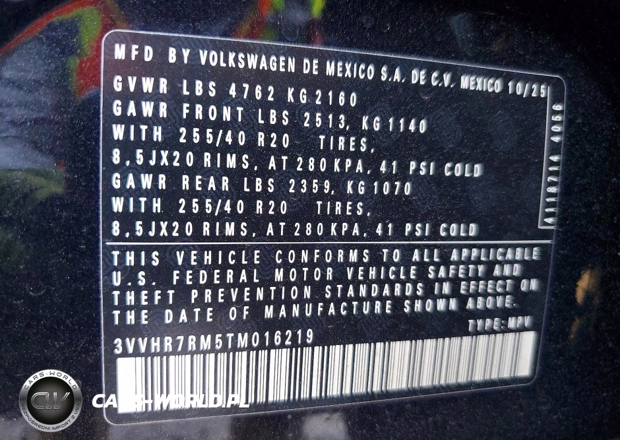 2026 Volkswagen Tiguan Se R-Line Black VIN:3VVHR7RM5TM016219 - 13