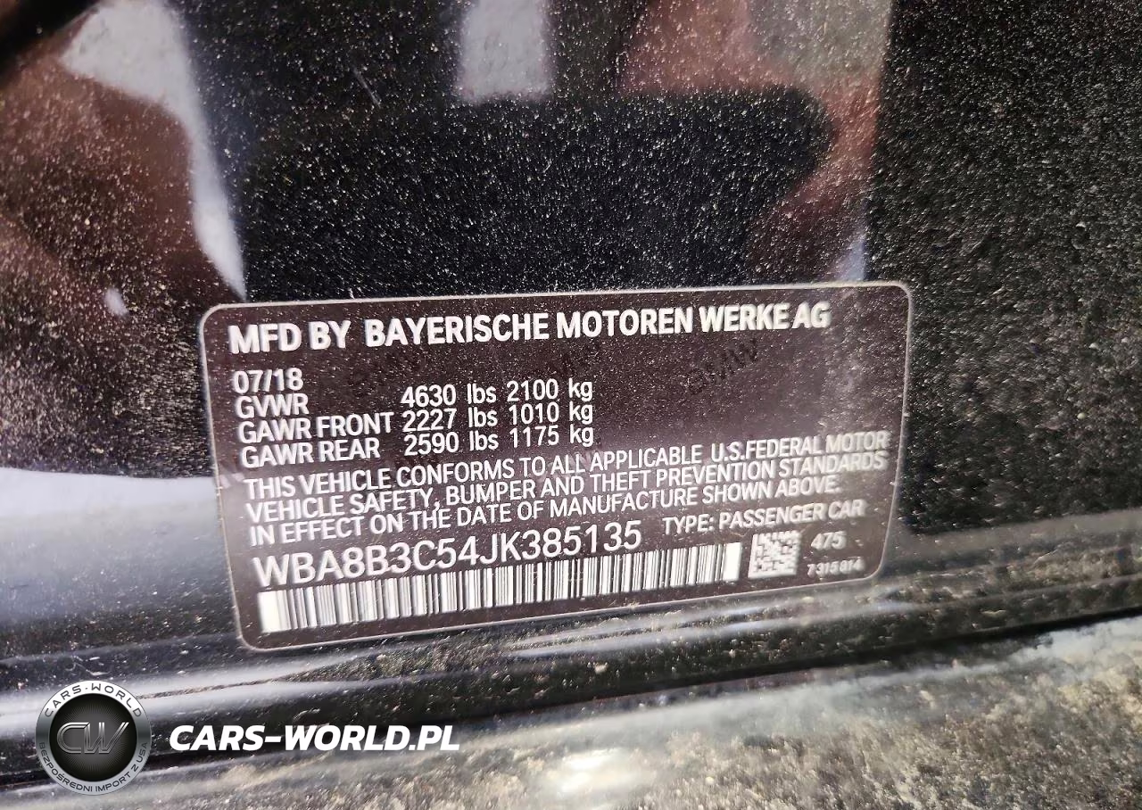 2018 BMW 340 I VIN:WBA8B3C54JK385135 - 12