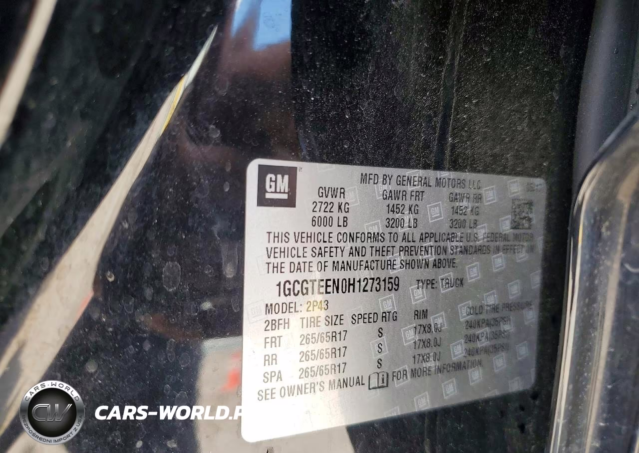 2017 Chevrolet Colorado Zr2 VIN:1GCGTEEN0H1273159 - 13
