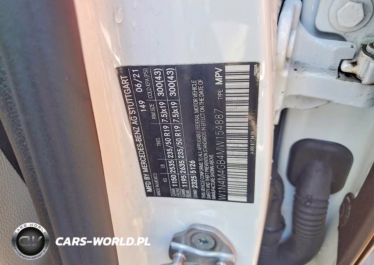 2021 Mercedes-Benz Glb 250 VIN:W1N4M4GB4MW154887 - 13
